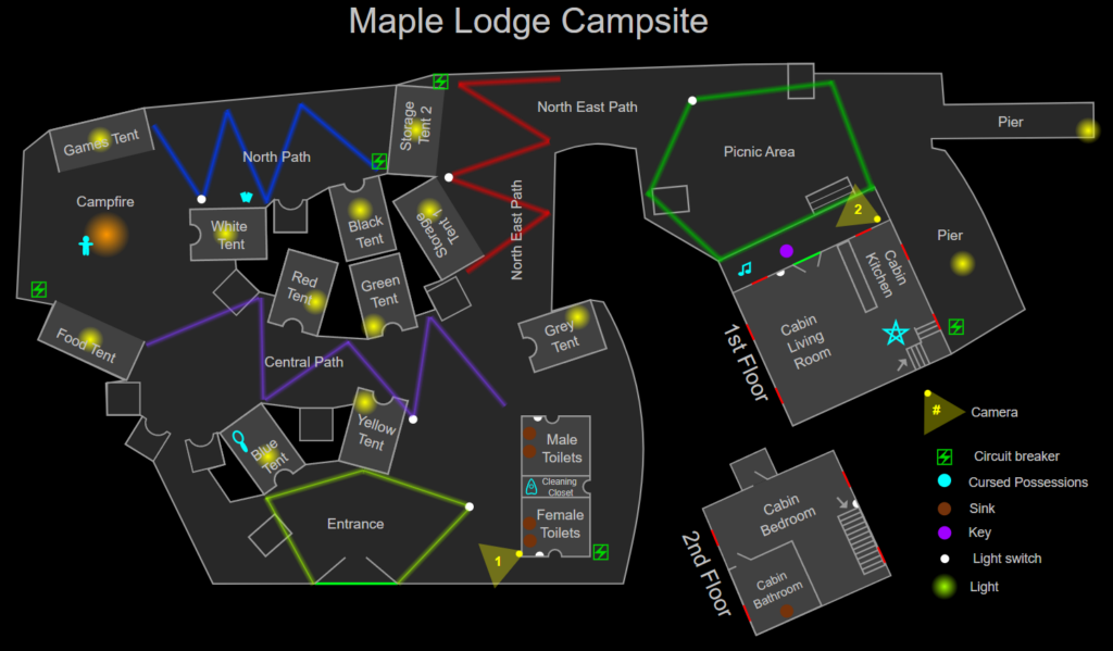 Карта Phasmophobia Maple Lodge Campsite